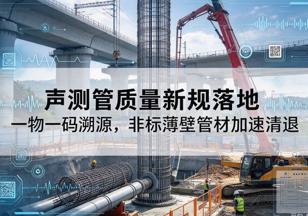 南平声测管质量新规落地，一物一码溯源，非标薄壁管材加速清退