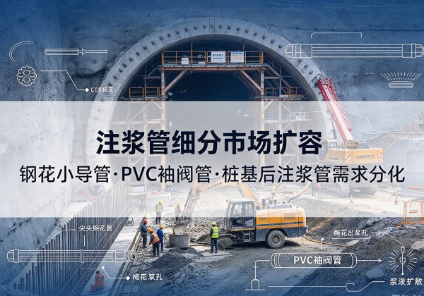 南平注浆管细分市场扩容，隧道钢花小导管、PVC 袖阀管、桩基后注浆管需求分化
